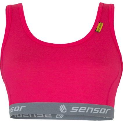 Dámská sportovní podprsenka SENSOR Merino active růžová (Velikost XL, Barva růžová)