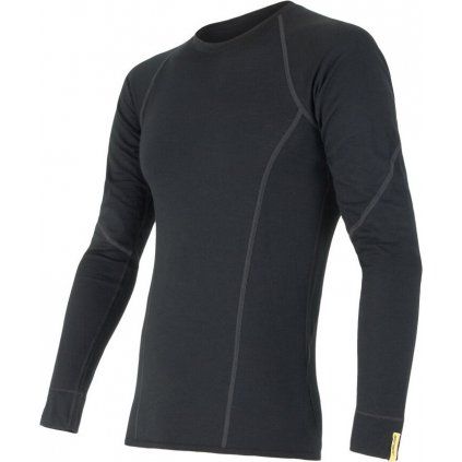 Pánské tričko SENSOR Merino active černá (Velikost XL, Barva černá)