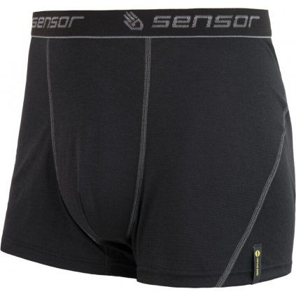 Pánské funkční boxerky SENSOR Double face černá (Velikost L, Barva černá)