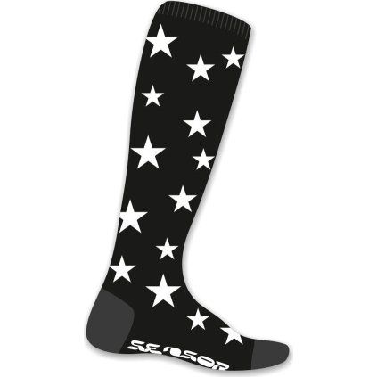 Ponožky SENSOR Thermosnow stars černá (Barva černá, Velikost 6/8)