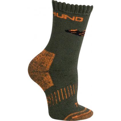 2550 mund himalaya kids trekingove ponozky khaki oranzove typ 24 28 xs