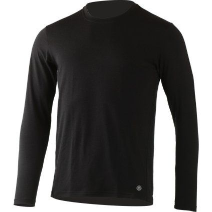 Pánské merino triko LASTING Alan černé (Velikost L)