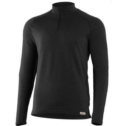 Pánská merino mikina LASTING Wary černá (Velikost XL)