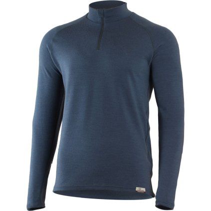 Pánská merino mikina LASTING Wary modrá (Velikost S)