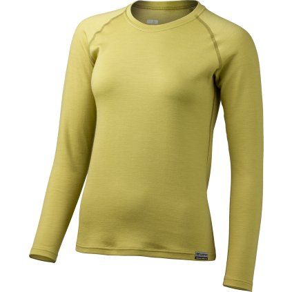 Dámská merino mikina LASTING Lena hořčicová (Velikost XS)