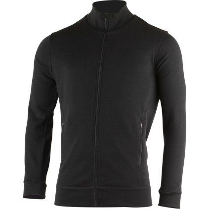 Pánská merino mikina LASTING Therm černá (Velikost L)