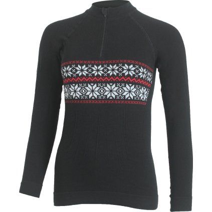 Dámská merino mikina LASTING Wigi černá (Velikost XXS/XS)