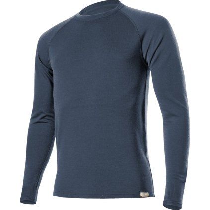 Pánská merino mikina LASTING Wity modrá (Velikost L)