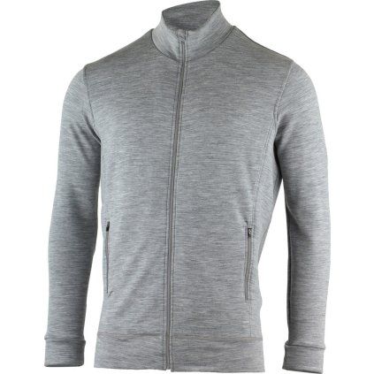 Pánská merino mikina LASTING Therm šedá (Velikost M)