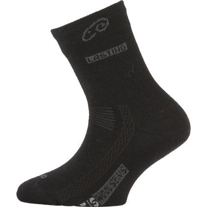 Dětské merino ponožky LASTING Tjs černé (Velikost S)