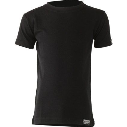 Dětské merino triko LASTING Tony černé (Velikost 110)