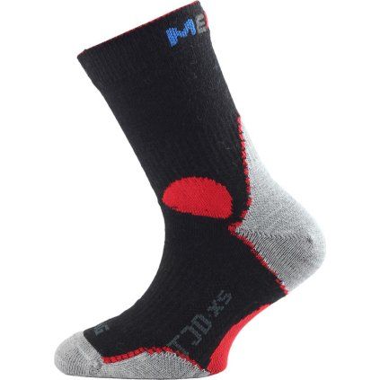 Dětské merino ponožky LASTING Tjd černé (Velikost S)