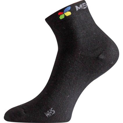 Merino ponožky LASTING Whs černé (Velikost M)
