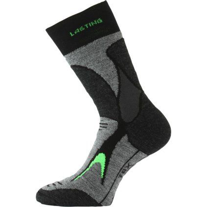 Merino ponožky LASTING Trx šedé (Velikost S)