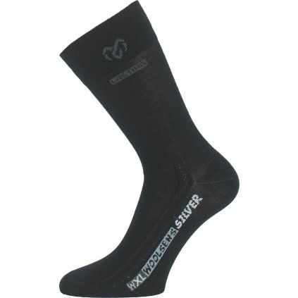 Merino ponožky LASTING Wxl černé (Velikost L)