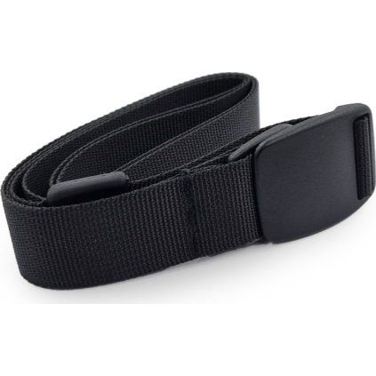 Opasek s plastovou přezkou PROGRESS Click Belt černá (Velikost 100cm)
