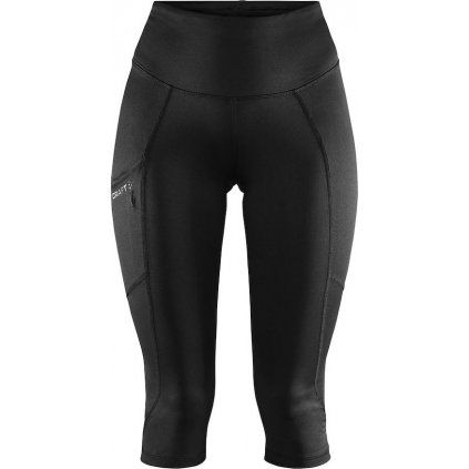 Dámské 3/4 elastické kalhoty CRAFT Adv Essence černé (Velikost XS)