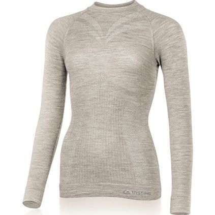 Dámské merino triko LASTING Matala béžové (Velikost L/XL)