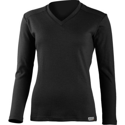 Dámská merino mikina LASTING Stela černá (Velikost M)
