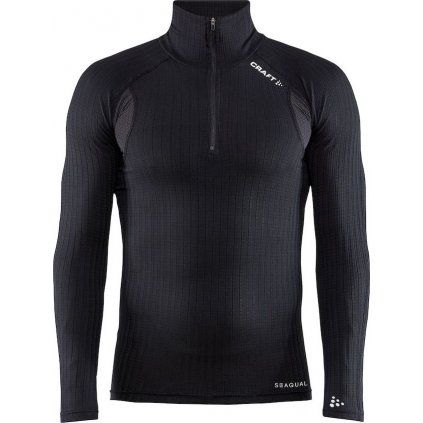 Pánské termo triko CRAFT Active Extreme X Zip - černá (Velikost S)