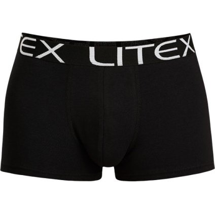 Pánské boxerky LITEX barevné (Barva černá, Velikost M)