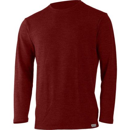Pánský merino svetr LASTING Wolk červená (Velikost L)