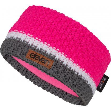 Pletená čelenka ELEVEN Tri Pink (Velikost UNI)