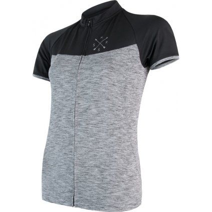 Dámský cyklistický dres SENSOR Cyklo Motion šedá/černá (Velikost L, Barva černá)