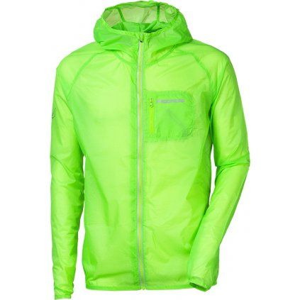 Ultralehká bunda - větrovka PROGRESS Aero Lite neon zelená (Velikost L)