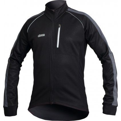 Pánská hybridní zimní cyklistická bunda ELEVEN Fanes Black Reflex (Velikost M)