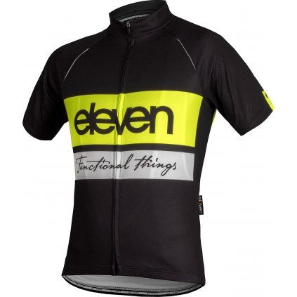 Pánský cyklistický dres ELEVEN Horizontal Fluo (Velikost L)