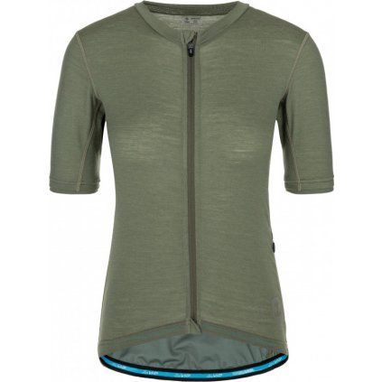 Dámský cyklistický dres KILPI Mearil-w khaki (Velikost 36)