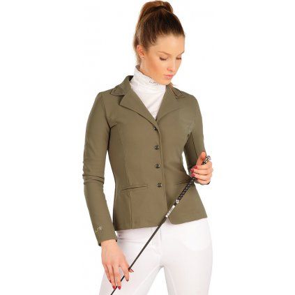 Dámské závodní sako LITEX FOR RIDERS khaki (Velikost S, Barva khaki)