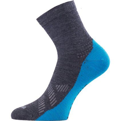 Unisex merino ponožky LASTING Fwt šedé (Velikost S)