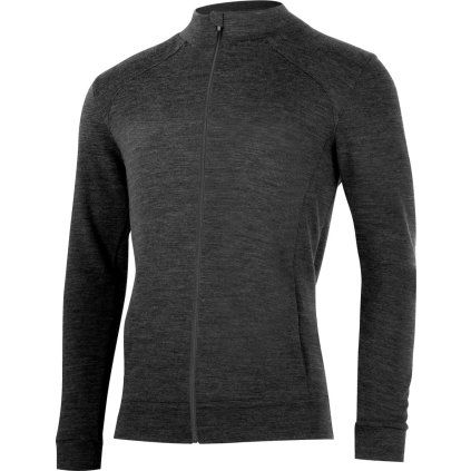 Pánská merino mikina LASTING Sarmin šedá (Velikost L)
