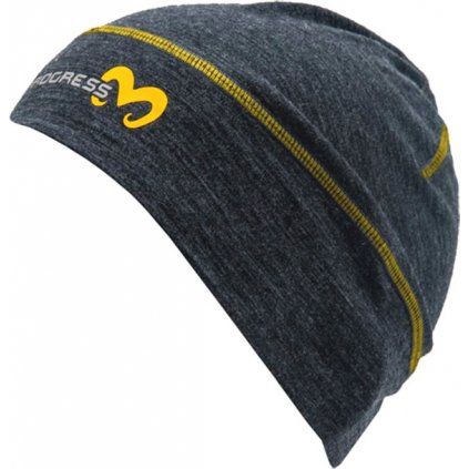 Merino čepice PROGRESS Mw Beanie šedý melír (Velikost S/M)