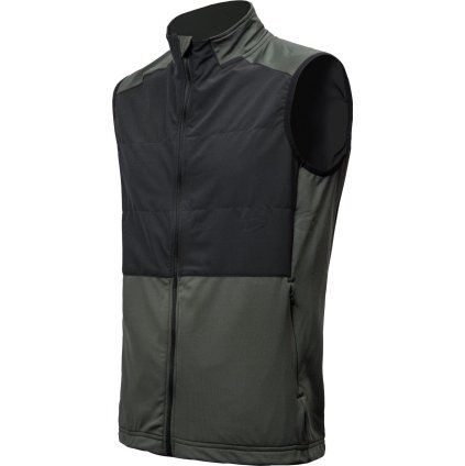 Pánská vesta SENSOR Coolmax Thermo olive green/černá (Velikost M, Barva černá)