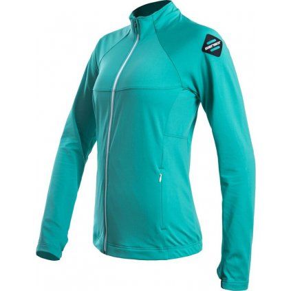 Dámská funkční mikina SENSOR Coolmax Thermo sea green (Barva zelená, Velikost M)