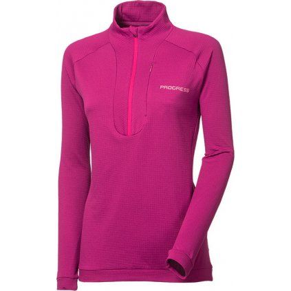 Dámská sportovní mikina PROGRESS Cubica Zip fuchsie (Velikost S)
