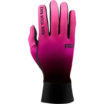Unisex zateplené rukavice R2 Ligero růžové (Velikost S)