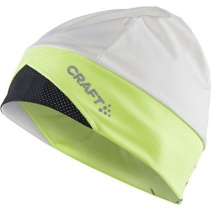 Běžecká čepice CRAFT Adv Lumen Fleece bílá (Velikost S-M)