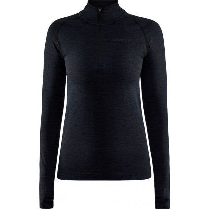Dámské termo triko CRAFT Core Dry Active Comfort Zip černá (Velikost XS)