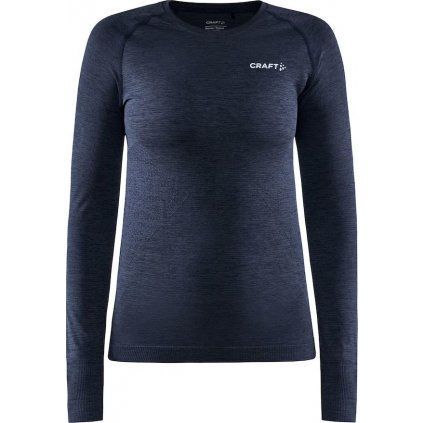 Dámské termo triko CRAFT Core Dry Active Comfort Ls tmavě modrá (Velikost XS)