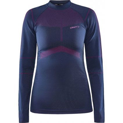 Dámské termo triko CRAFT Active Intensity Ls tmavě modrá (Velikost XS)