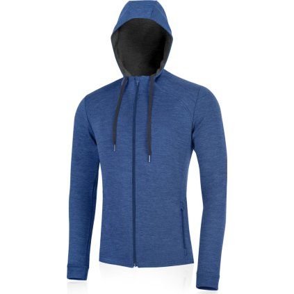 Pánská merino mikina LASTING Karmin modré (Velikost L)