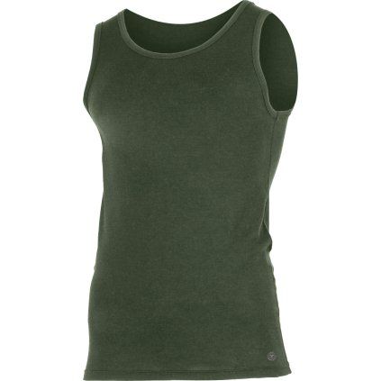 Pánské merino tílko LASTING Anton zelené (Velikost XL)