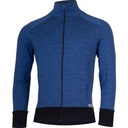 Pánská merino mikina LASTING Larmin modrá (Velikost S)