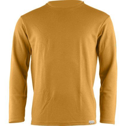 Pánská merino mikina LASTING Wolk hořčicová (Velikost XL)