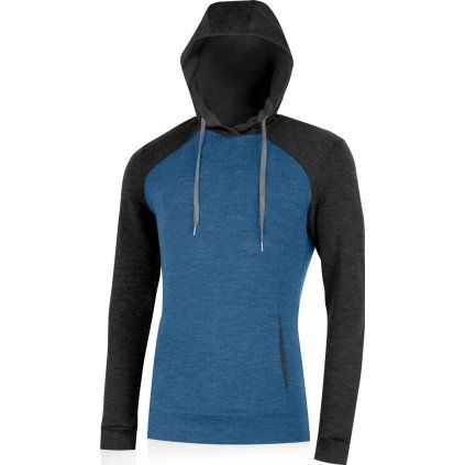 Pánská merino mikina LASTING Werich modrá (Velikost XXXL)