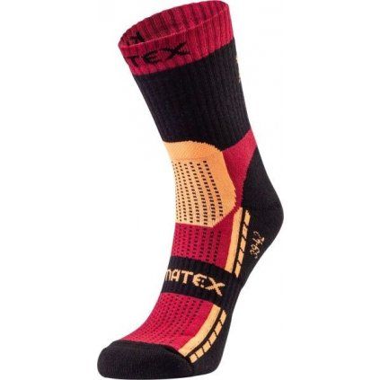 Unisex funkční ponožky KLIMATEX FINK1 červené (Velikost 39-42)